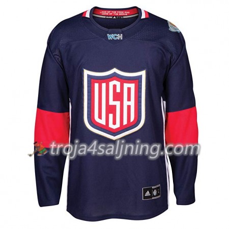 USA tröja Blank World Cup i ishockey 2016 Blå Premier - NHL Tröjor Herr USA tröja Blank World Cup i ishockey 2016 Blå Premier - NHL Tröjor Herr